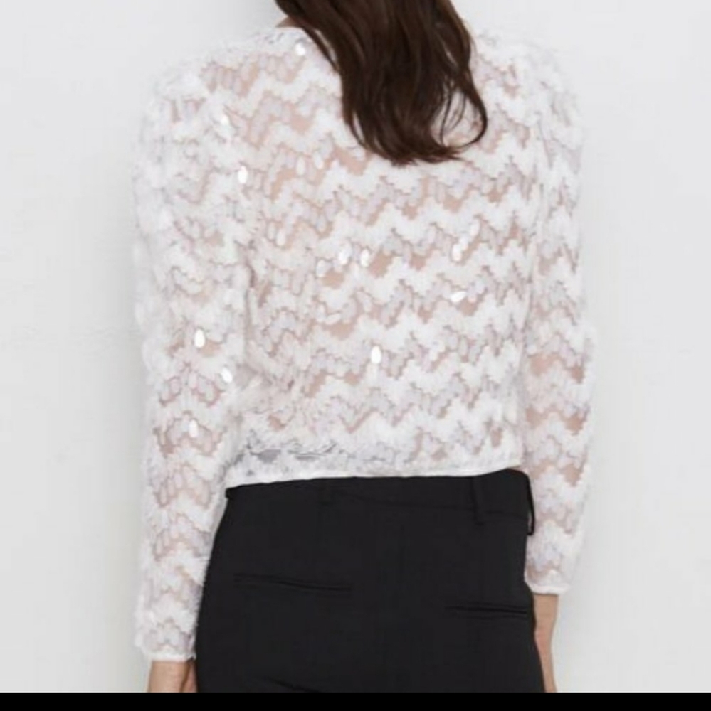ZARA sequin blouse - HOLIDAY SEASON IS HERE